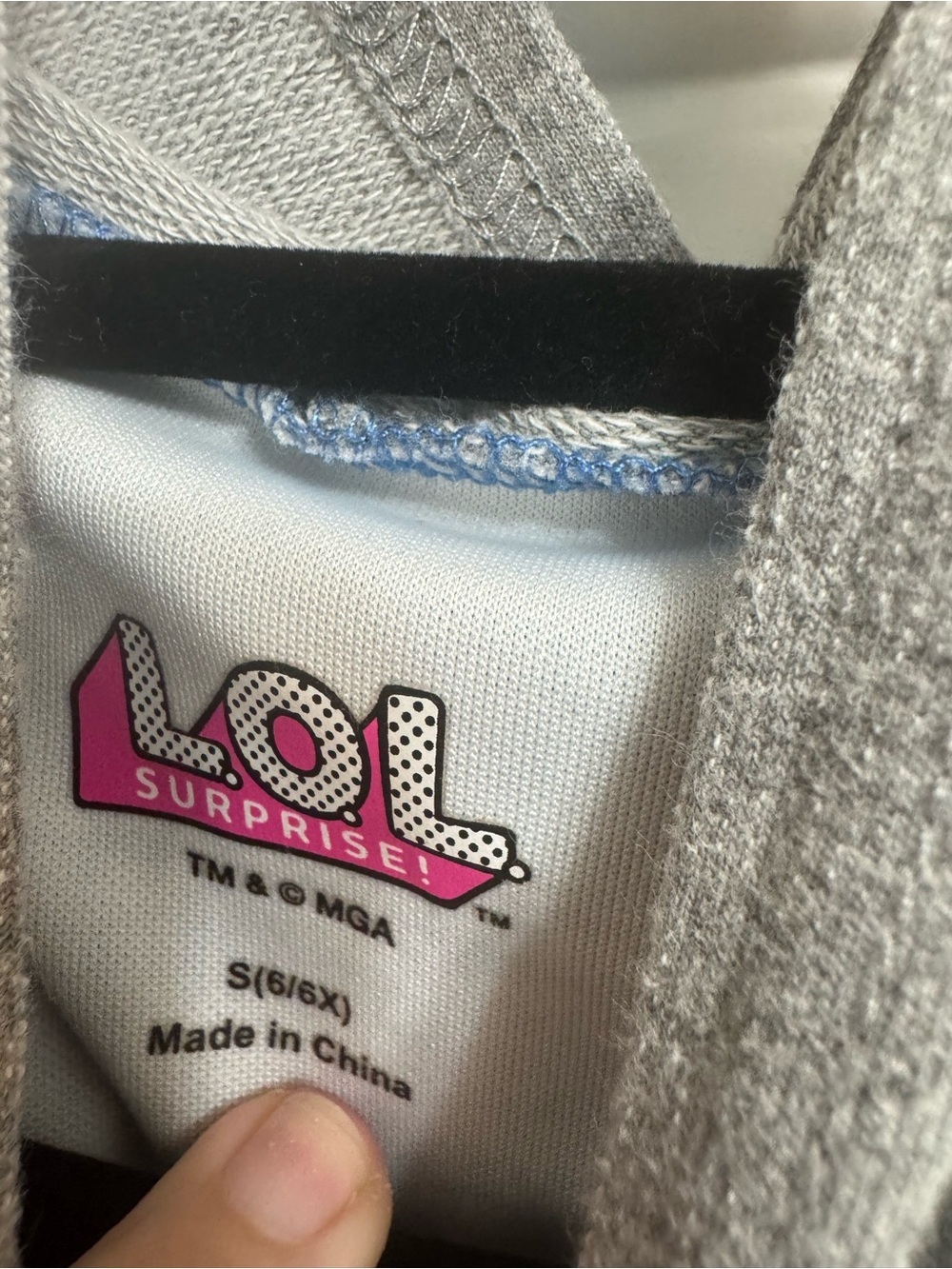 L.O.L. Surprise! Girls Hooded Cosplay Dress Blue Tulle Denim Print Size 6/6X - Picture 12 of 12